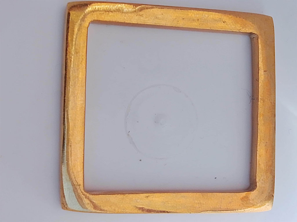 Solid Brass Square Ring
