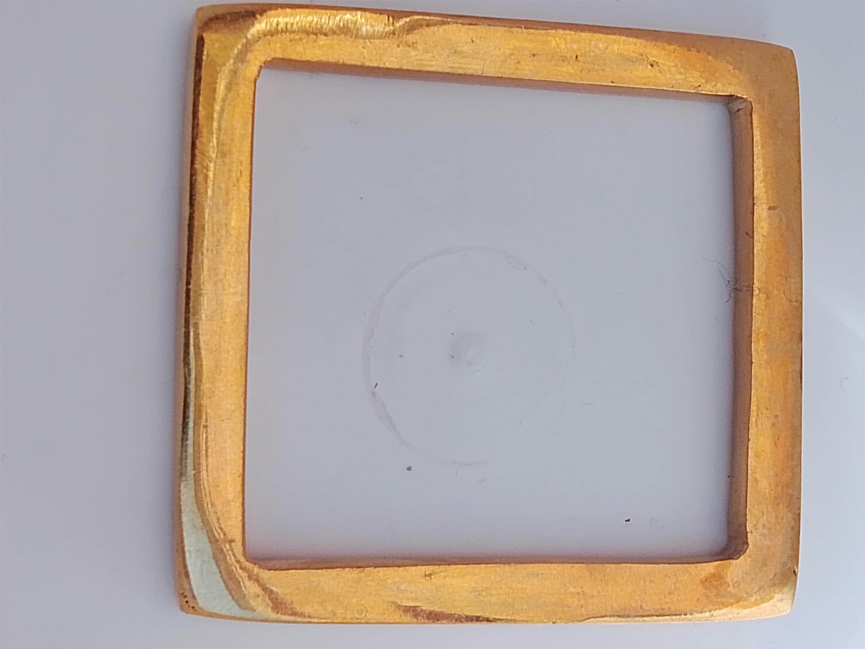 Solid Brass Square Ring