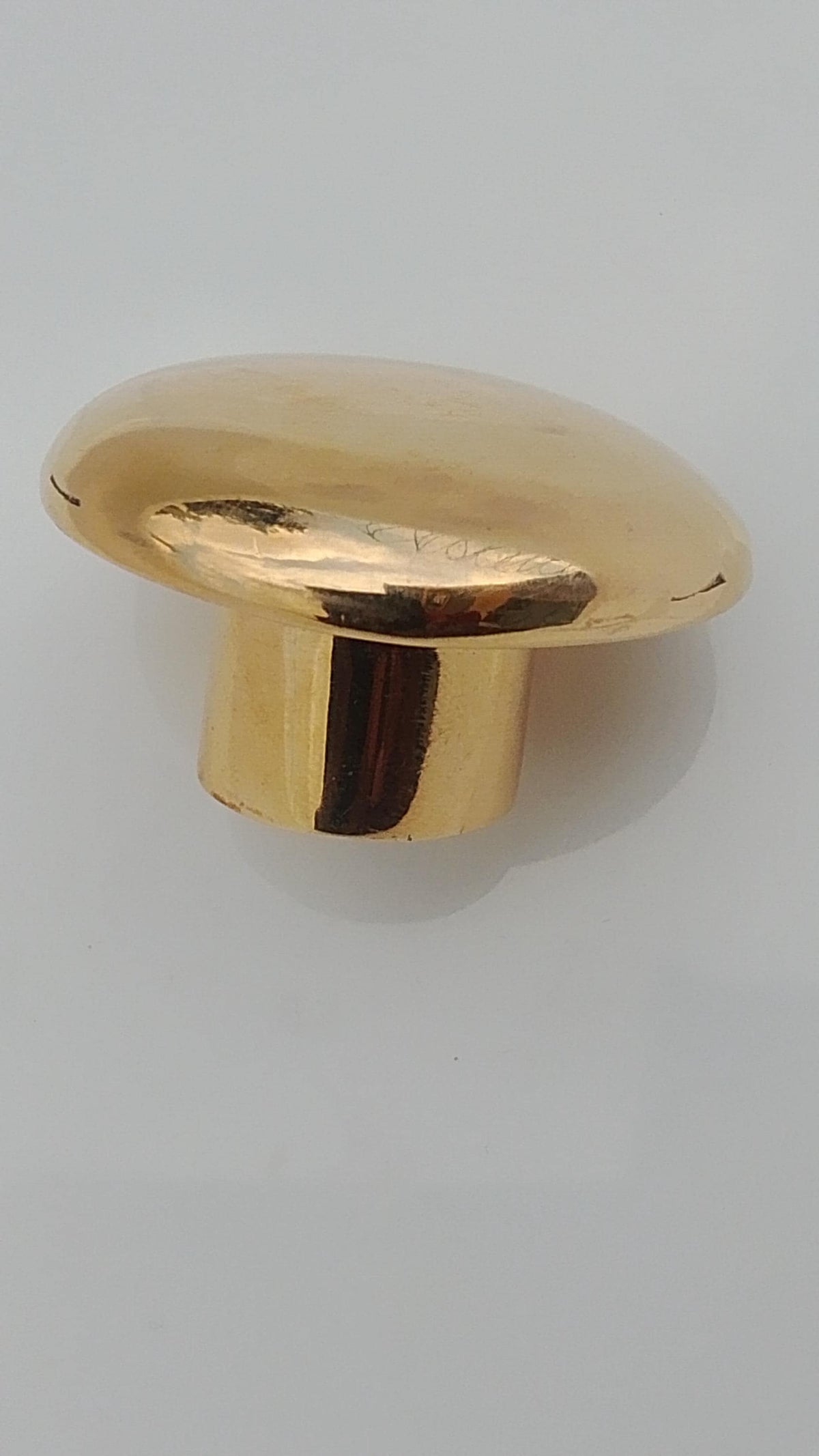 Solid Brass Mushroom Knob