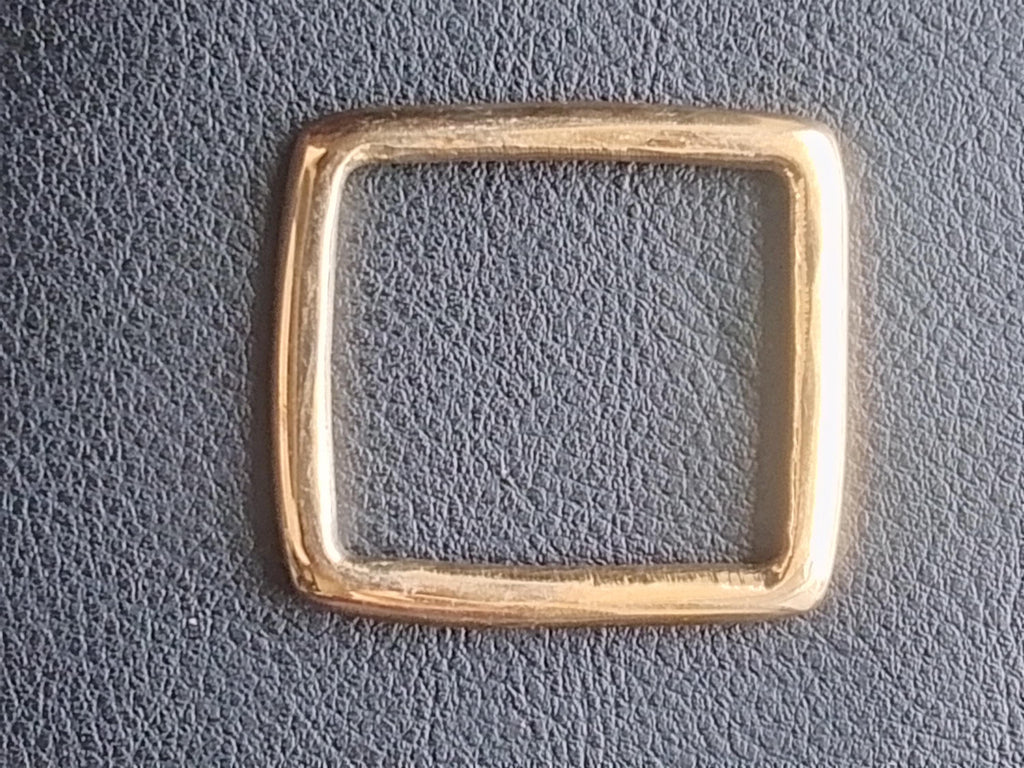 Solid Brass Square Ring