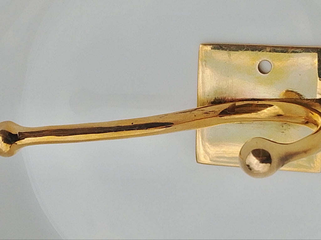 Solid Brass Double Coat Hook