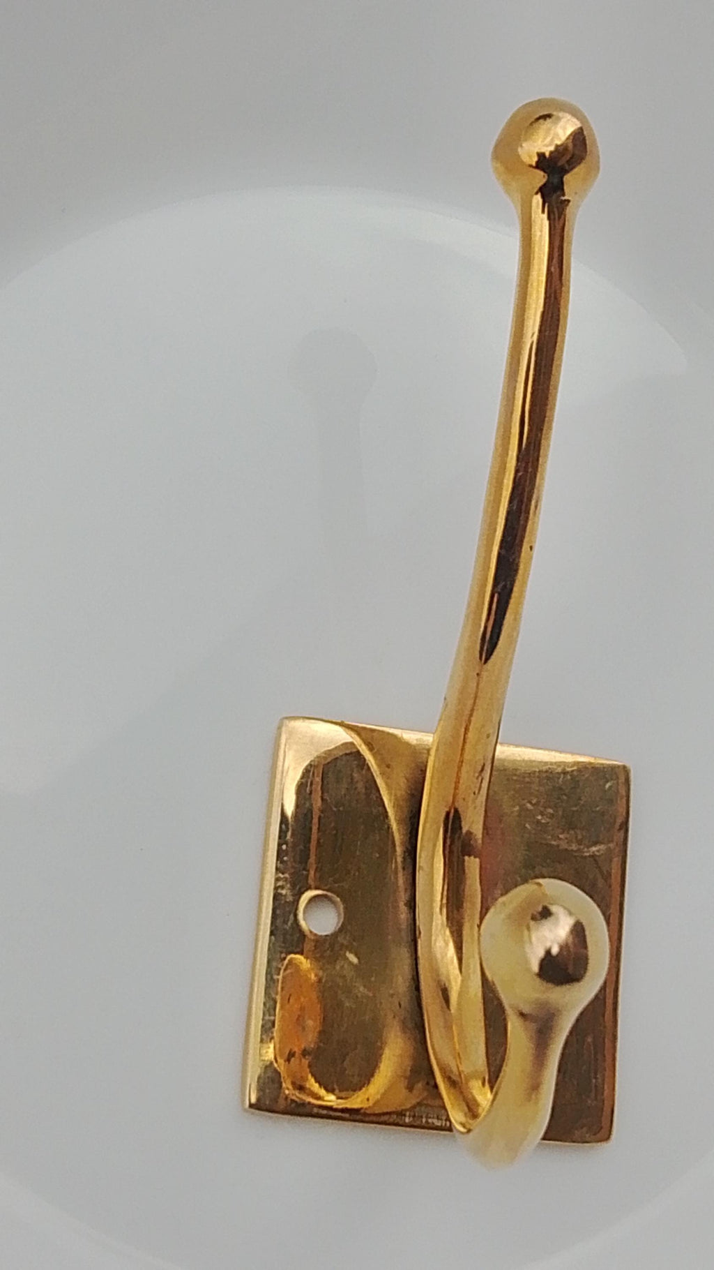 Solid Brass Double Coat Hook