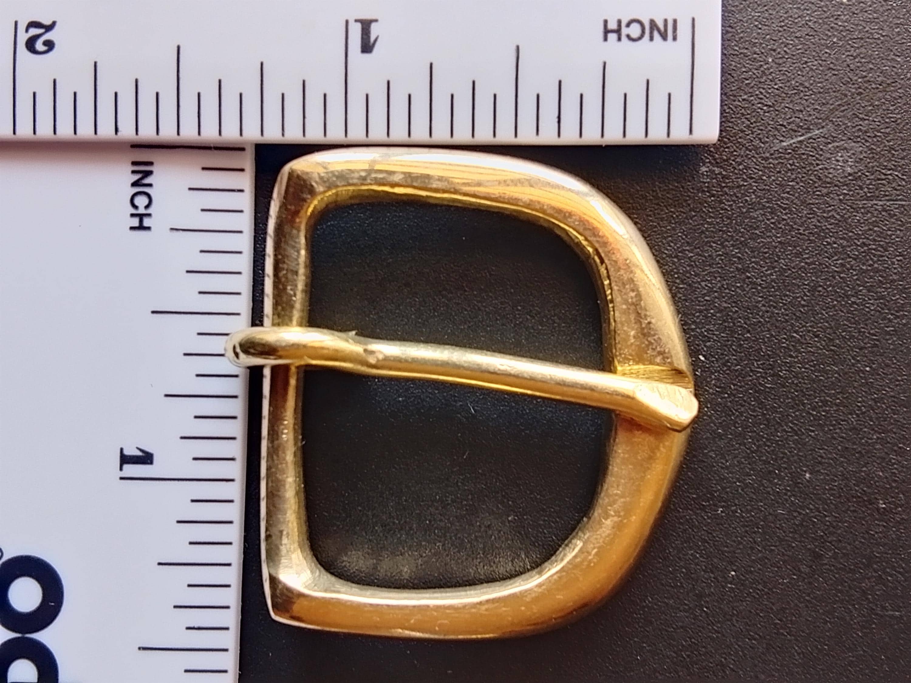 Solid Brass Pointed Frame Buckle