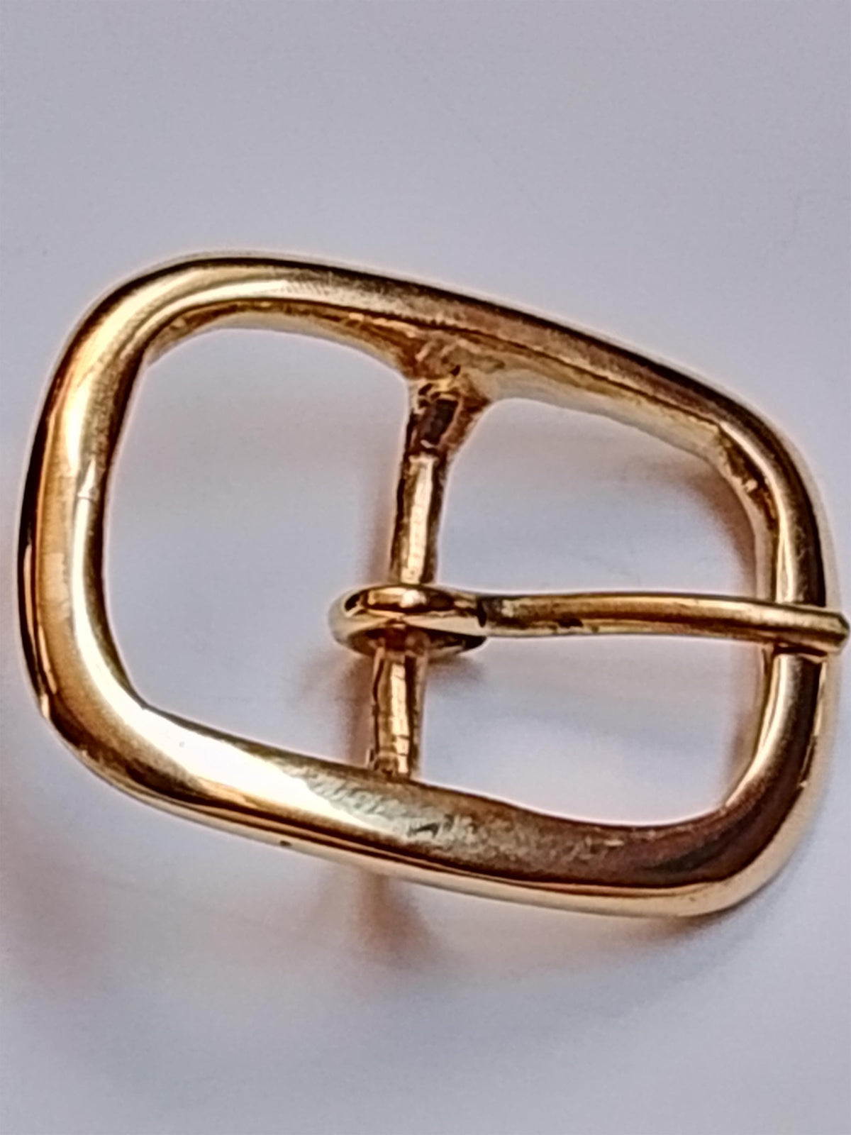 Solid Brass Center Bar Under Frame Buckle
