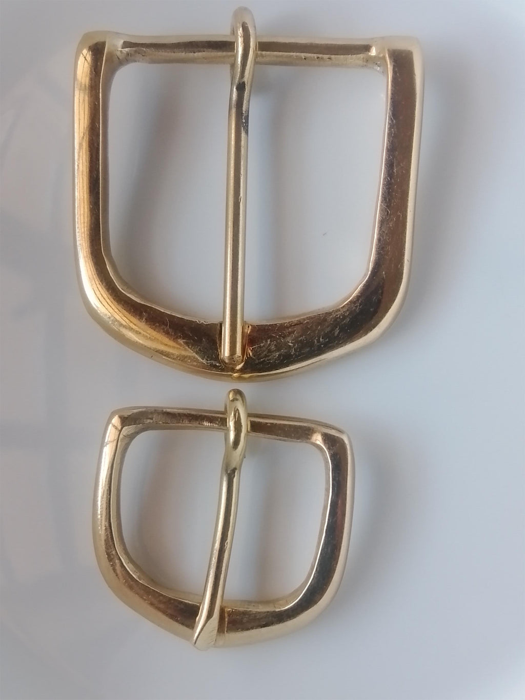 Solid Brass Pointed Frame Buckle