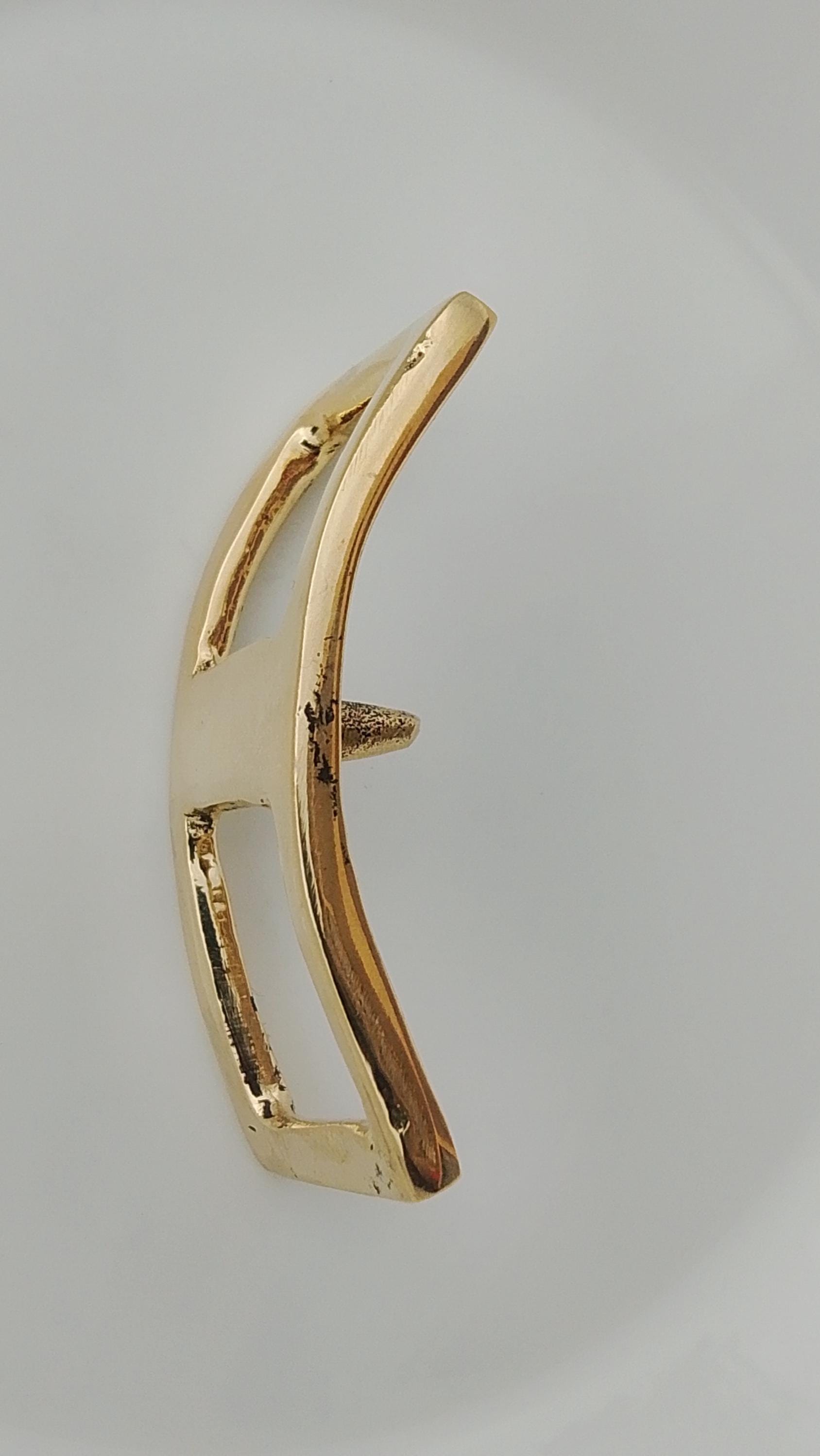 Solid Brass Conway Prong Buckle