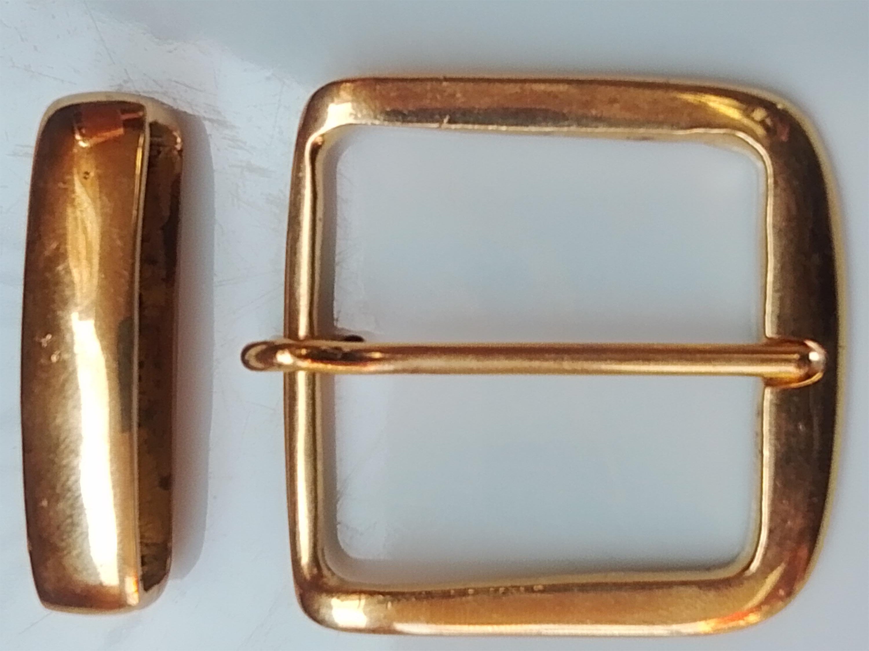 Solid Brass Buckle Keeper Set