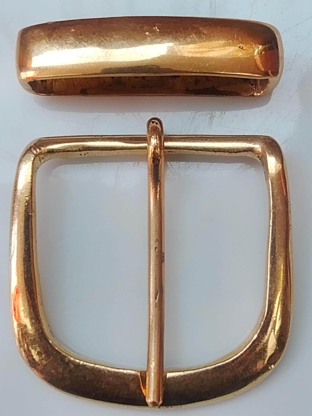 Solid Brass Buckle Keeper Set