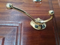 Solid Brass Double Coat Hook