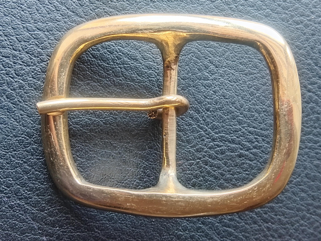 Solid Brass Center Bar Under Frame Buckle
