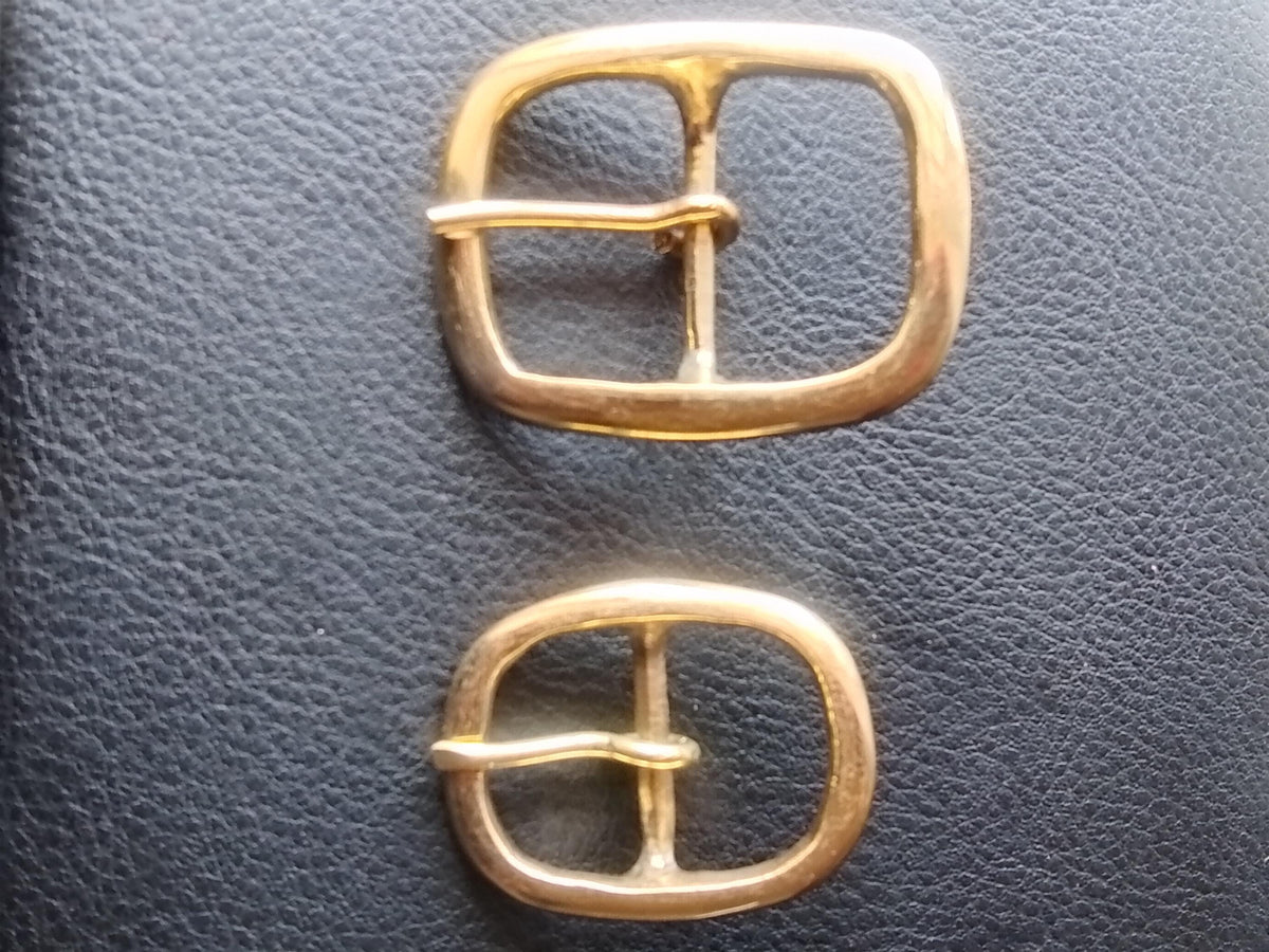 Solid Brass Center Bar Under Frame Buckle