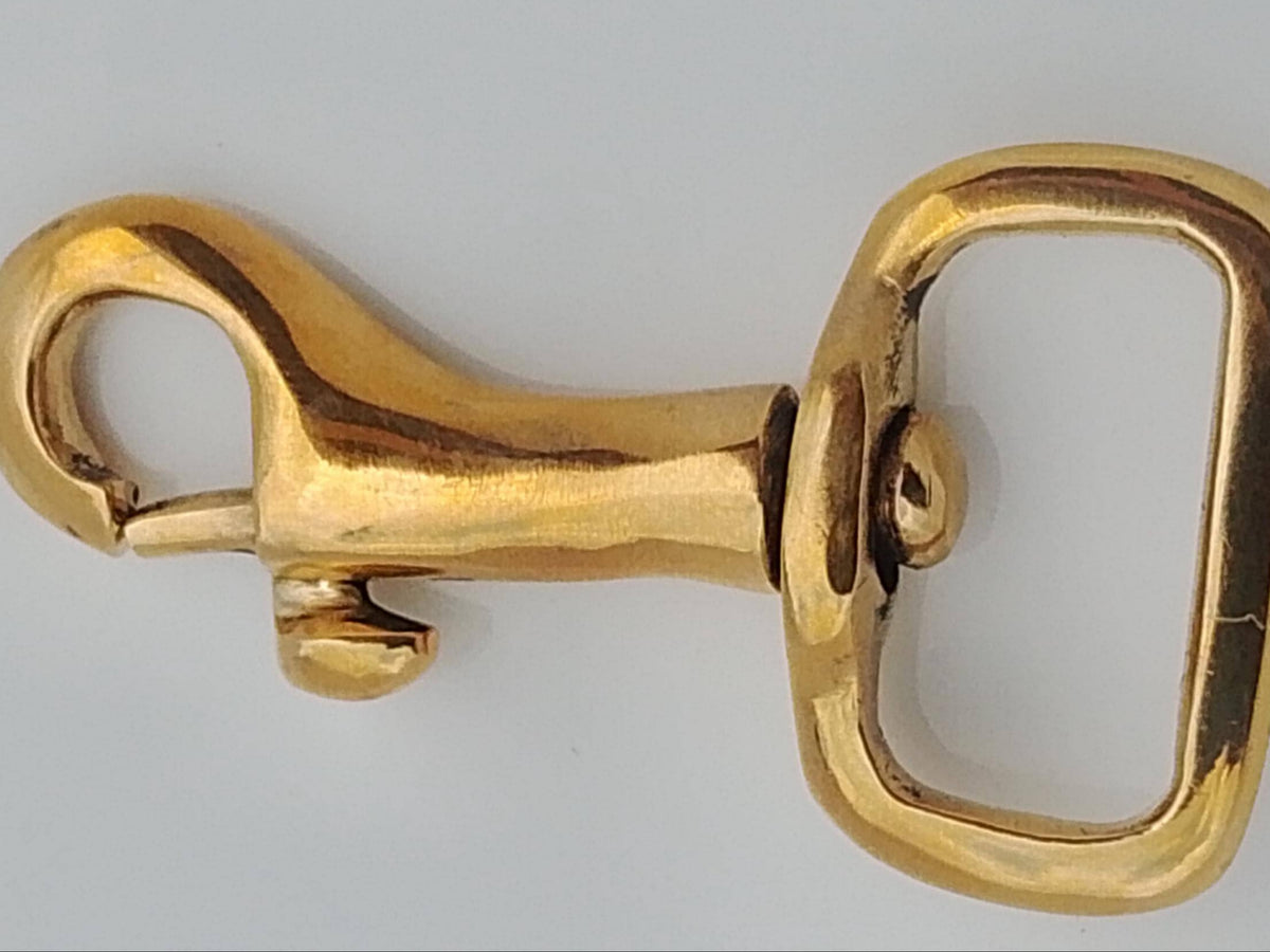 Solid Brass Swivel Snap Hook