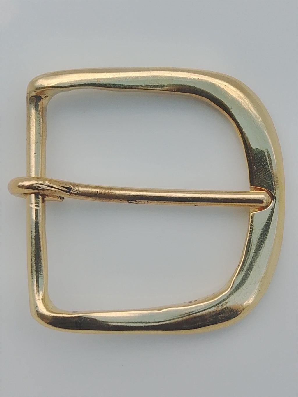Solid Brass Round Frame Belt Buckle