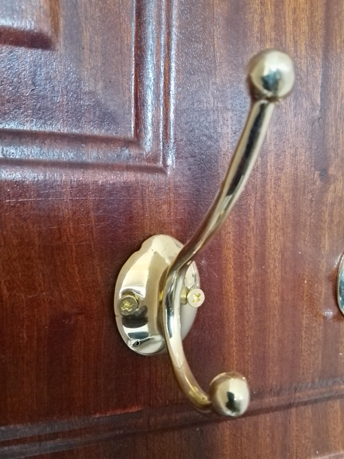 Solid Brass Double Coat Hook