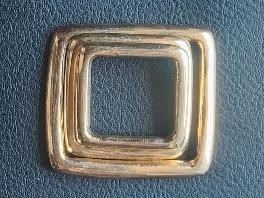 Solid Brass Square Ring