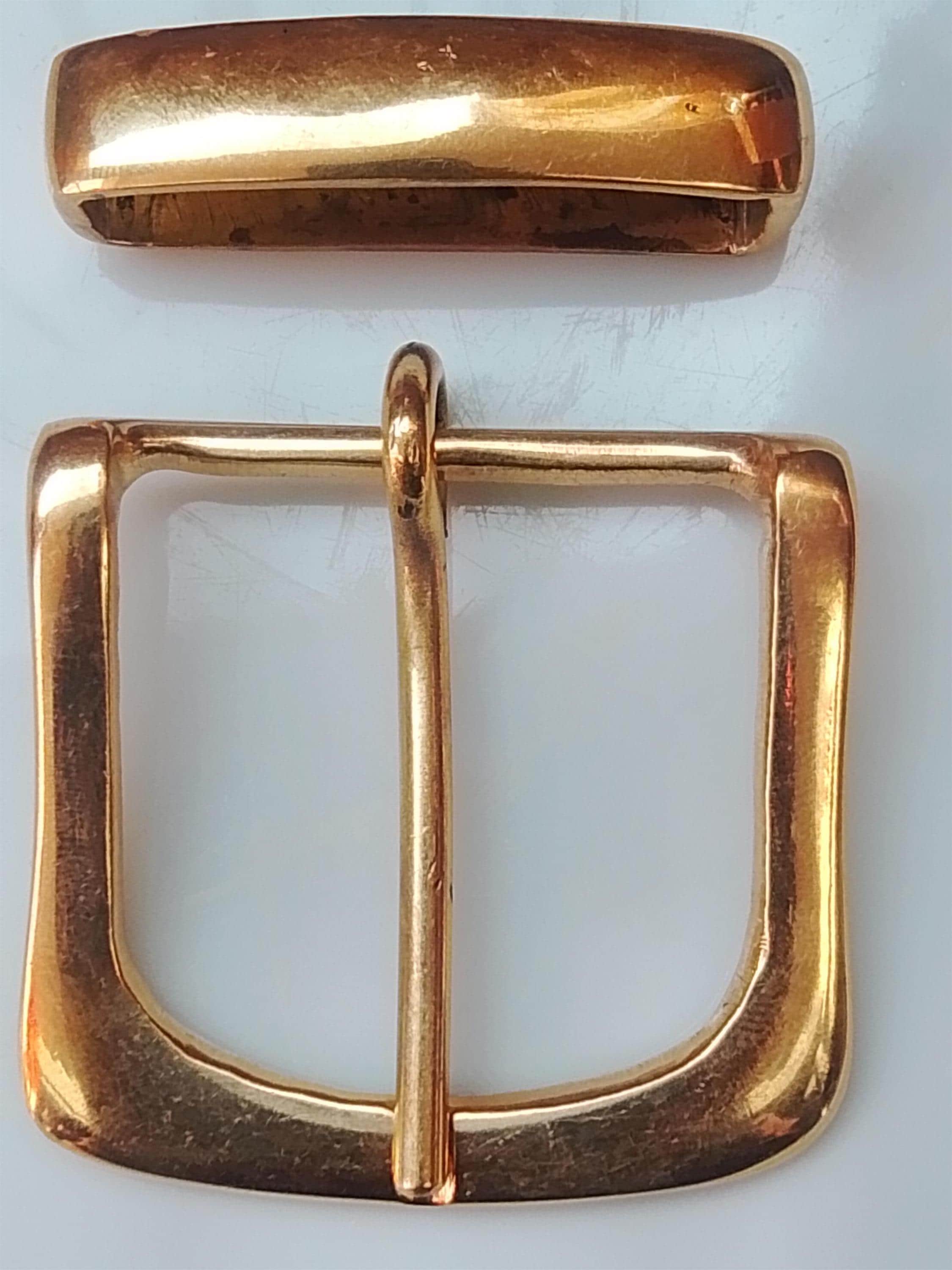Solid Brass Buckle Keeper Set