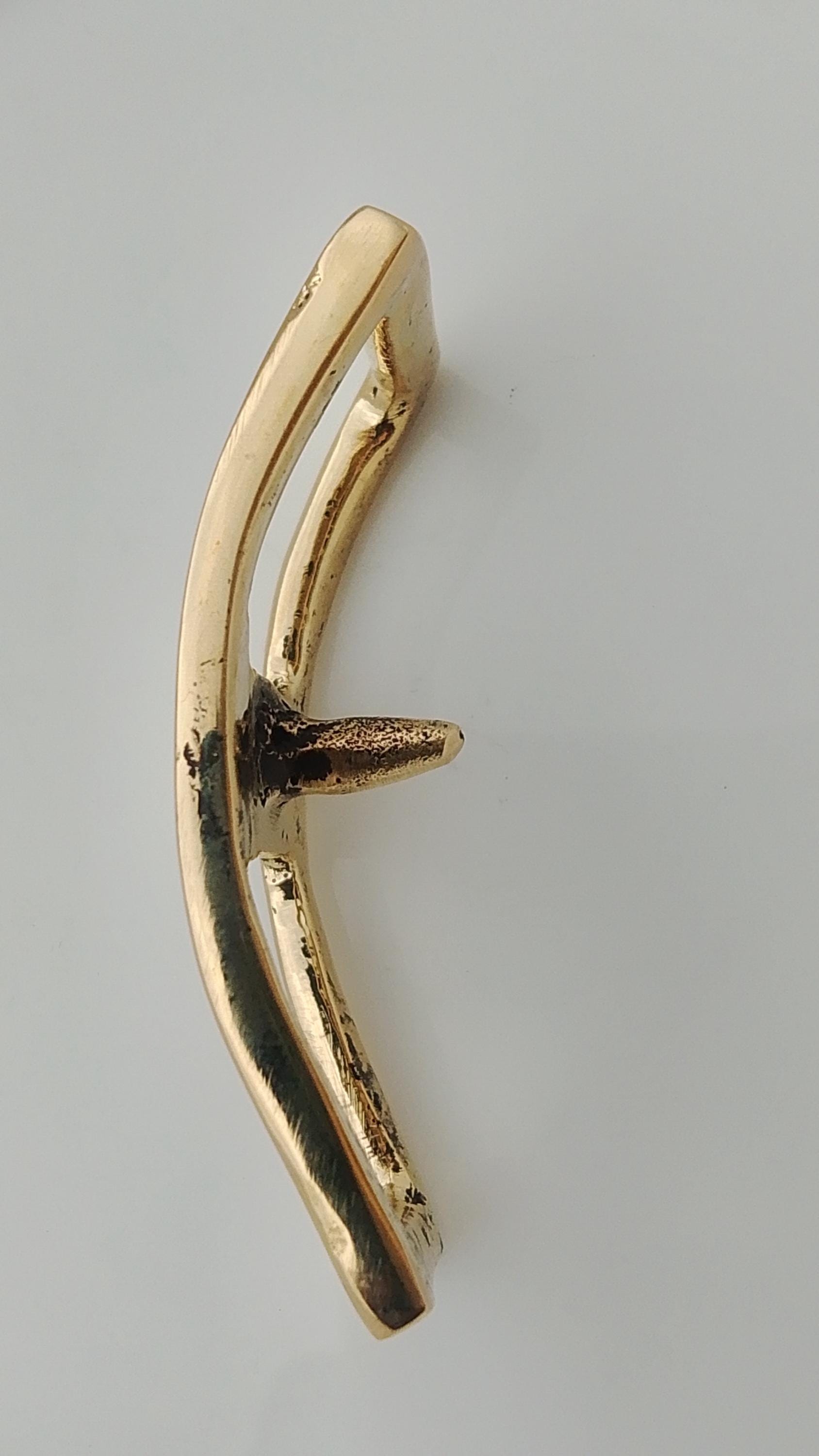 Solid Brass Conway Prong Buckle