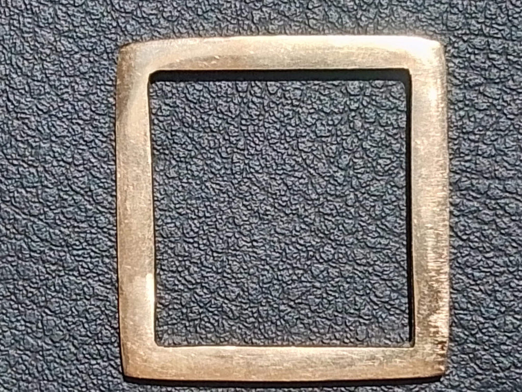 Solid Brass Square Ring