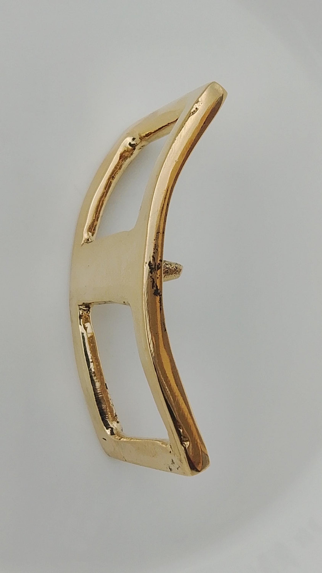 Solid Brass Conway Prong Buckle
