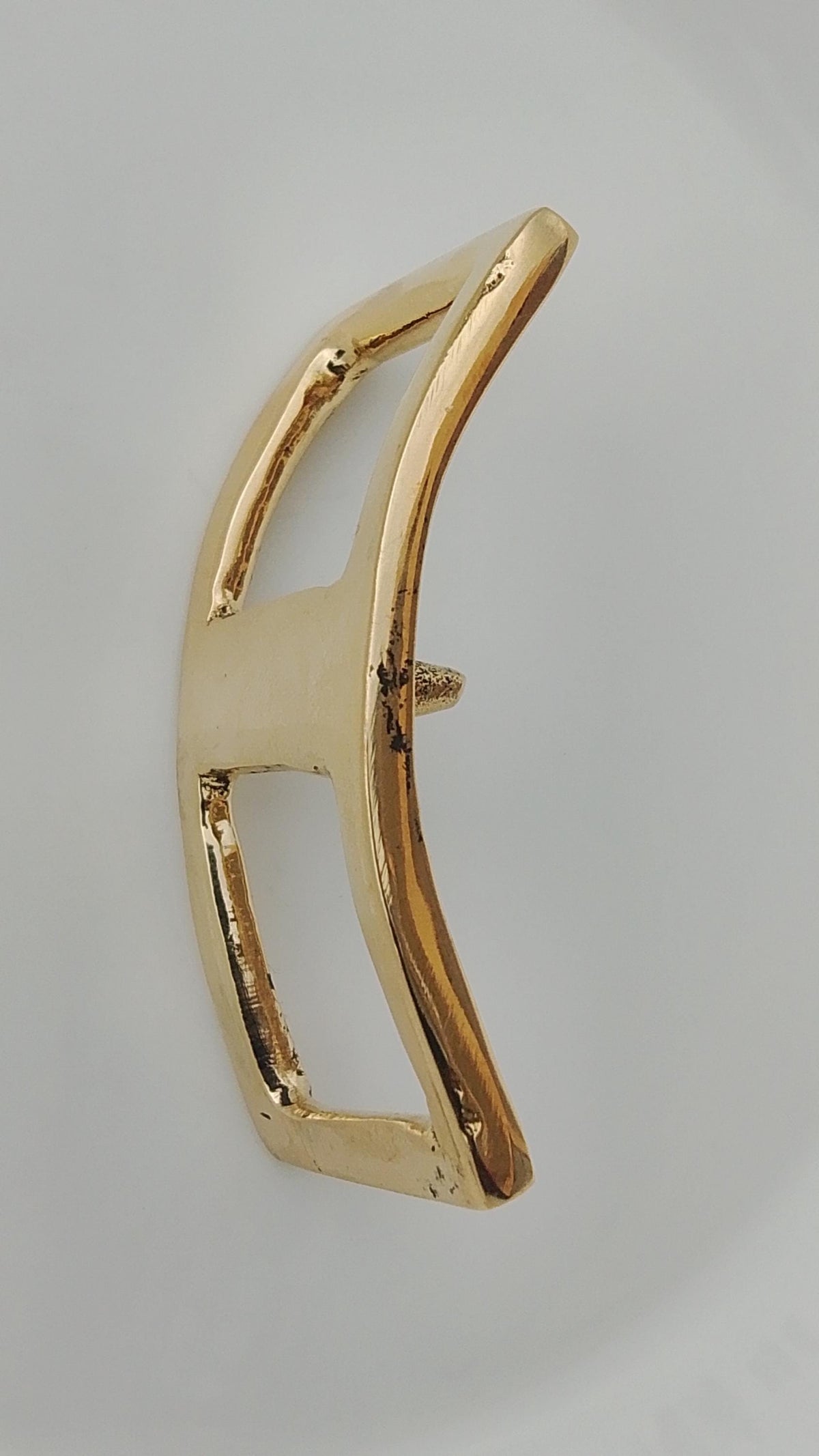 Solid Brass Conway Prong Buckle
