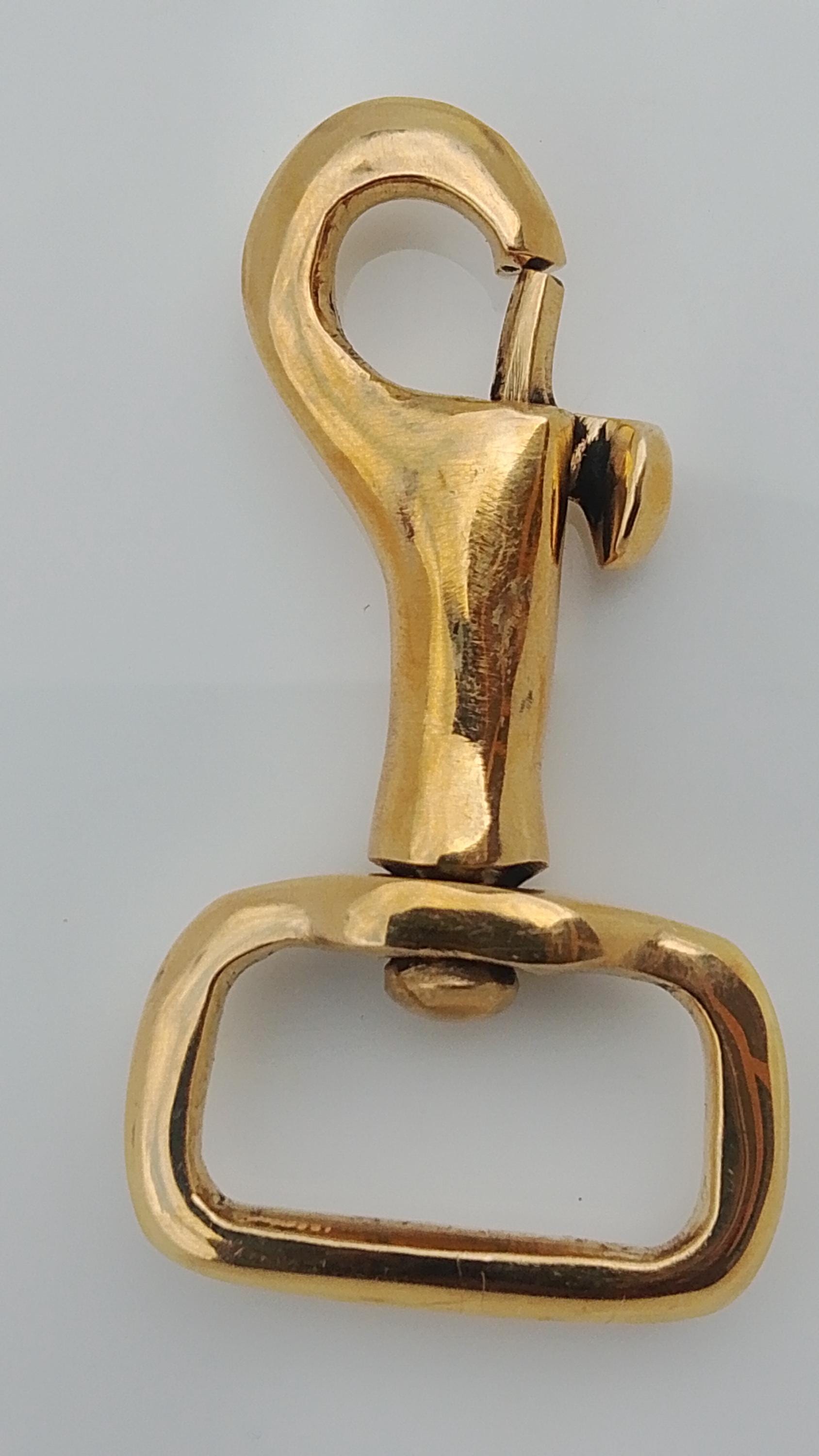 Solid Brass Swivel Snap Hook