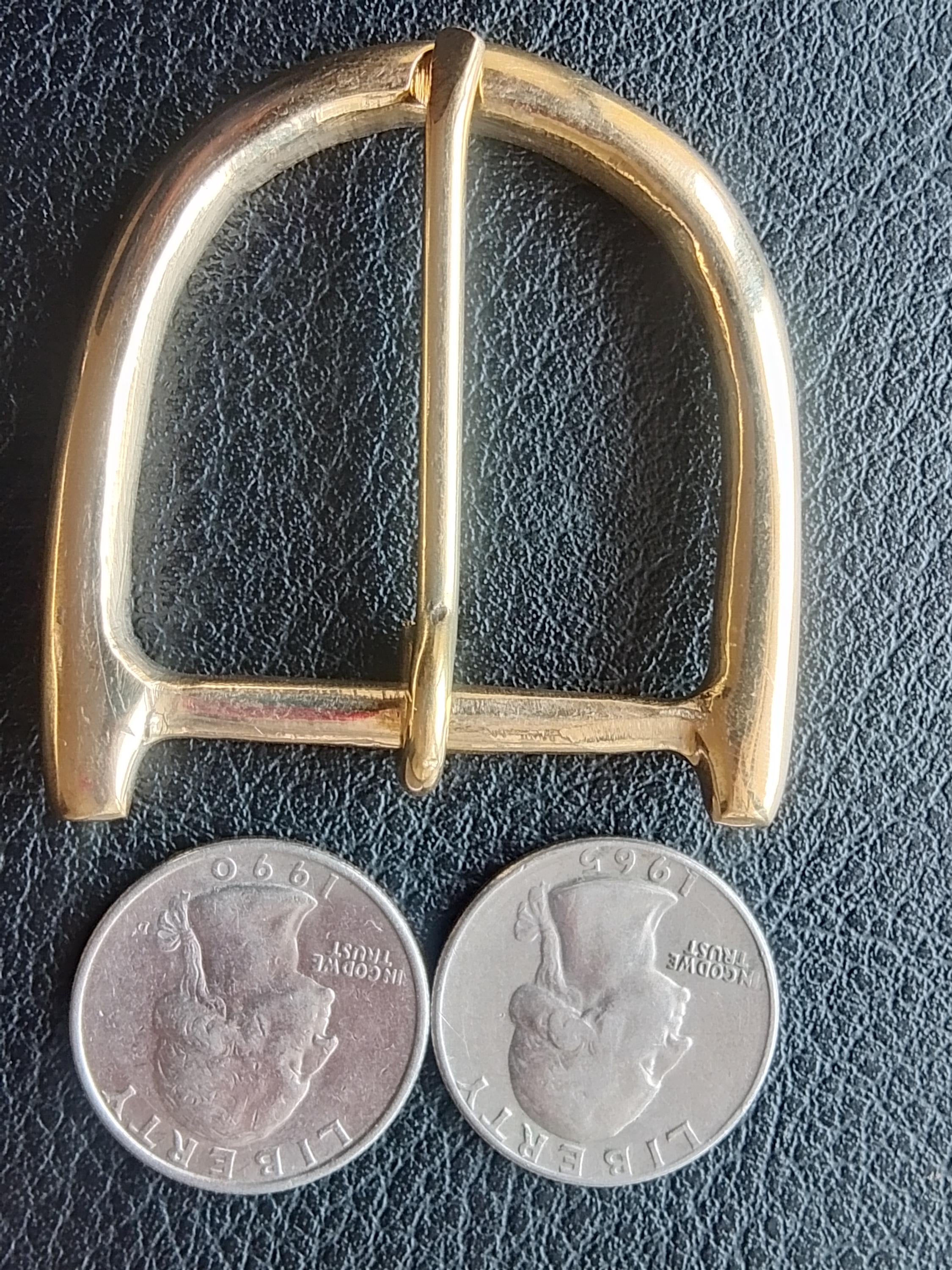 Solid Brass Stirrup Buckle
